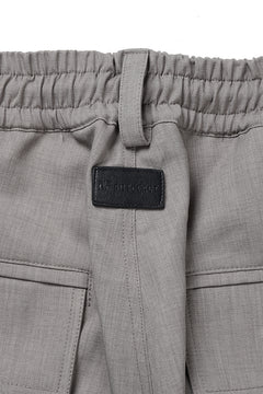 Load image into Gallery viewer, A.F ARTEFACT CARGO WIDE PANTS / PLAIN WEAVE (GREY)