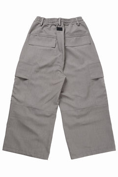 Load image into Gallery viewer, A.F ARTEFACT CARGO WIDE PANTS / PLAIN WEAVE (GREY)