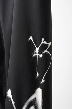 画像をギャラリービューアに読み込む, Y-3 Yohji Yamamoto CHITO GRAPHIC WIDE WOOL PANTS (BLACK)