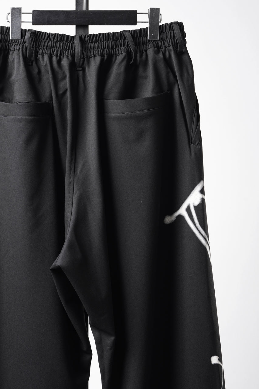 画像をギャラリービューアに読み込む, Y-3 Yohji Yamamoto CHITO GRAPHIC WIDE WOOL PANTS (BLACK)