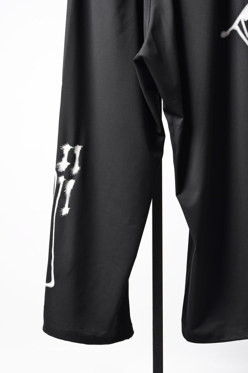 画像をギャラリービューアに読み込む, Y-3 Yohji Yamamoto CHITO GRAPHIC WIDE WOOL PANTS (BLACK)