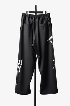 画像をギャラリービューアに読み込む, Y-3 Yohji Yamamoto CHITO GRAPHIC WIDE WOOL PANTS (BLACK)