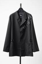 Load image into Gallery viewer, Y-3 Yohji Yamamoto CHITO CITY GRAPHIC WOOL BLAZER (BLACK)