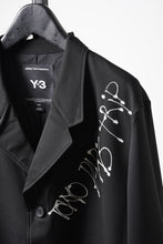 Load image into Gallery viewer, Y-3 Yohji Yamamoto CHITO CITY GRAPHIC WOOL BLAZER (BLACK)