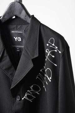Load image into Gallery viewer, Y-3 Yohji Yamamoto CHITO CITY GRAPHIC WOOL BLAZER (BLACK)