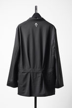 Load image into Gallery viewer, Y-3 Yohji Yamamoto CHITO CITY GRAPHIC WOOL BLAZER (BLACK)