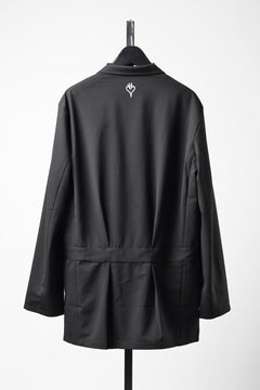 Load image into Gallery viewer, Y-3 Yohji Yamamoto CHITO CITY GRAPHIC WOOL BLAZER (BLACK)