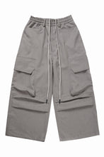 Load image into Gallery viewer, A.F ARTEFACT CARGO WIDE PANTS / PLAIN WEAVE (GREY)