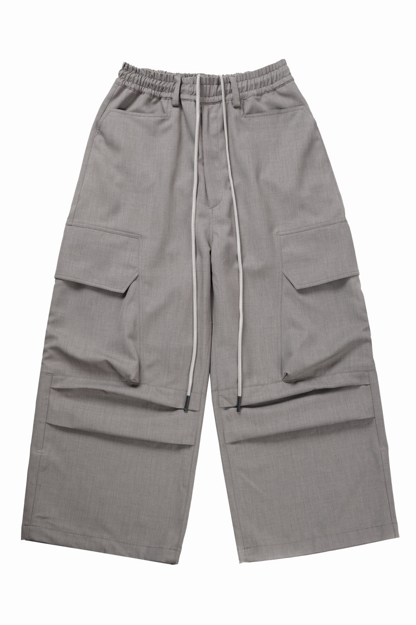 A.F ARTEFACT CARGO WIDE PANTS / PLAIN WEAVE (GREY)の商品ページ