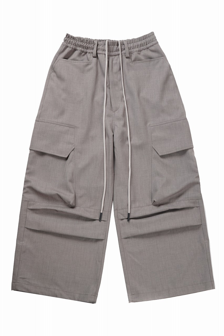画像をギャラリービューアに読み込む, A.F ARTEFACT CARGO WIDE PANTS / PLAIN WEAVE (GREY)