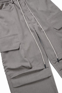 画像をギャラリービューアに読み込む, A.F ARTEFACT CARGO WIDE PANTS / PLAIN WEAVE (GREY)
