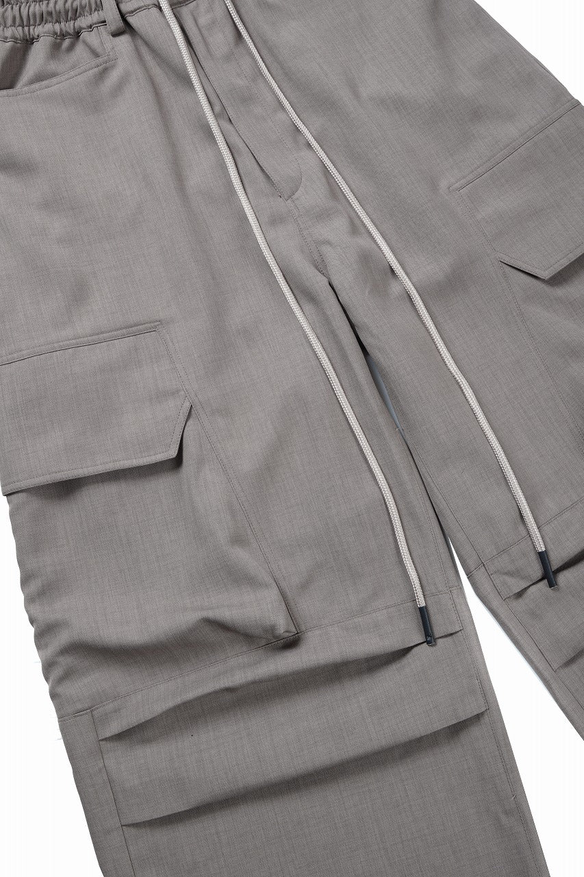 画像をギャラリービューアに読み込む, A.F ARTEFACT CARGO WIDE PANTS / PLAIN WEAVE (GREY)