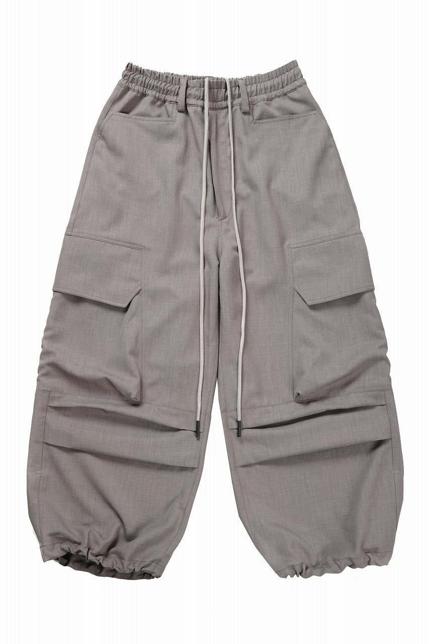 画像をギャラリービューアに読み込む, A.F ARTEFACT CARGO WIDE PANTS / PLAIN WEAVE (GREY)