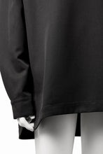 画像をギャラリービューアに読み込む, A.F ARTEFACT COLLARLESS SHIRT TOPS / PLAIN WEAVE (BLACK)