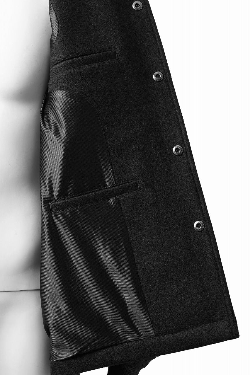 beauty : beast HEAVY MELTON COACH JACKET (BLACK)