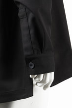 画像をギャラリービューアに読み込む, A.F ARTEFACT COLLARLESS SHIRT TOPS / PLAIN WEAVE (BLACK)