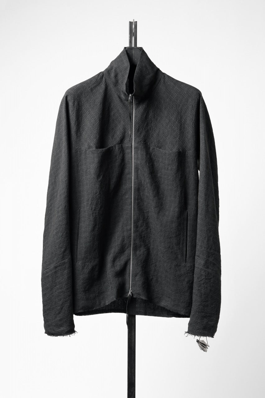 画像をギャラリービューアに読み込む, m.a+ exclusive zipped tall collar shirt jacket wt. pockets / H252DZ/P / LCK (BLACK)