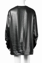 画像をギャラリービューアに読み込む, A.F ARTEFACT COLLARLESS SHIRT TOPS / SOFT SATIN (BLACK)