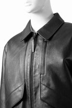 Load image into Gallery viewer, Y-3 Yohji Yamamoto LEATHER BOMBER JACKET (BLACK)