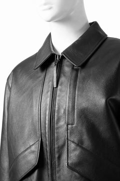 Load image into Gallery viewer, Y-3 Yohji Yamamoto LEATHER BOMBER JACKET (BLACK)