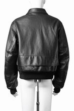 Load image into Gallery viewer, Y-3 Yohji Yamamoto LEATHER BOMBER JACKET (BLACK)
