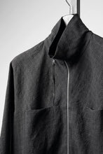画像をギャラリービューアに読み込む, m.a+ exclusive zipped tall collar shirt jacket wt. pockets / H252DZ/P / LCK (BLACK)