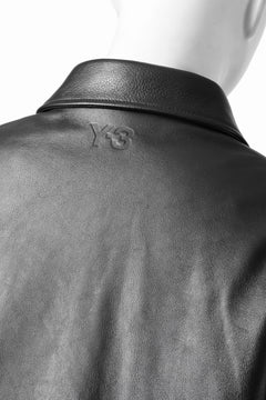 Load image into Gallery viewer, Y-3 Yohji Yamamoto LEATHER BOMBER JACKET (BLACK)
