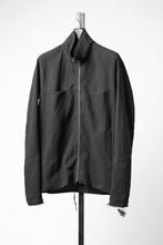 画像をギャラリービューアに読み込む, m.a+ exclusive zipped tall collar shirt jacket wt. pockets / H252DZ/P / LCK (BLACK)