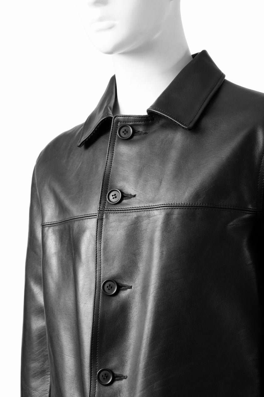 Load image into Gallery viewer, Y&#39;s for men x MASSES LEATHER CAR COAT / MA HORSE LEATHER (BLACK)