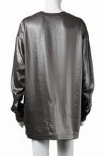 画像をギャラリービューアに読み込む, A.F ARTEFACT COLLARLESS SHIRT TOPS / SOFT SATIN (DARK GREY)