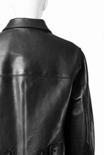 Load image into Gallery viewer, Y&#39;s for men x MASSES LEATHER CAR COAT / MA HORSE LEATHER (BLACK)
