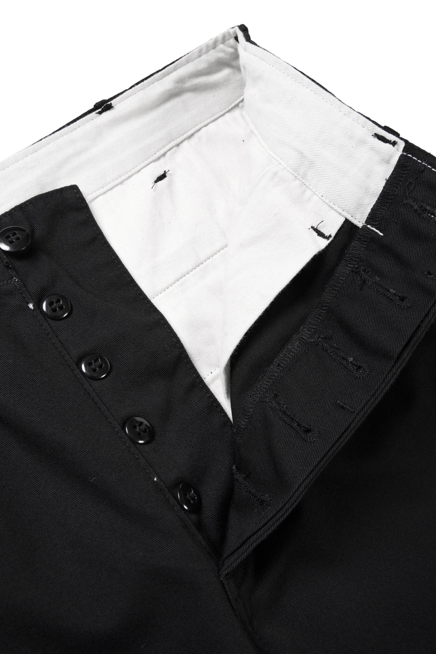 画像をギャラリービューアに読み込む, FULLCOUNT 1153 U.S.ARMY TAPERED CHINO TROUSERS (BLACK)