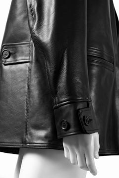 Load image into Gallery viewer, Y&#39;s for men x MASSES LEATHER CAR COAT / MA HORSE LEATHER (BLACK)