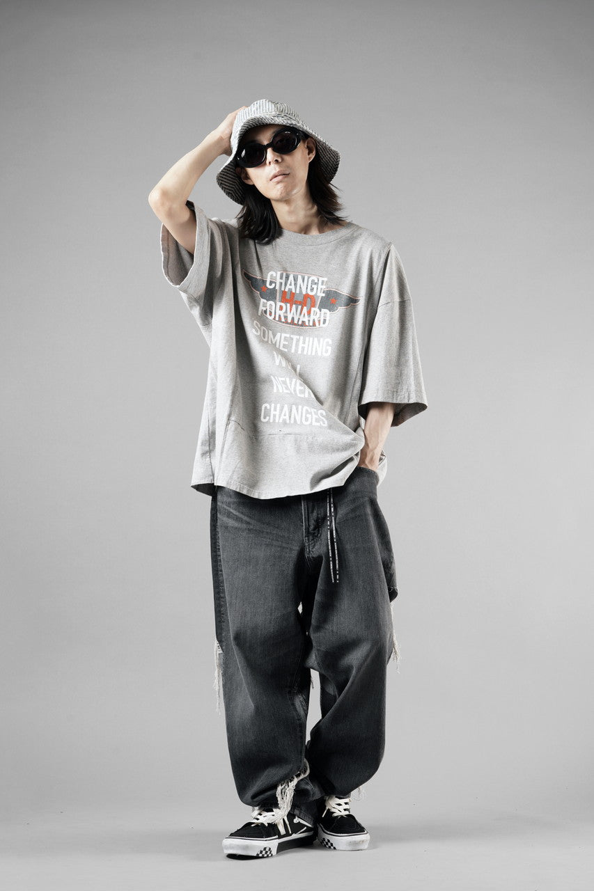 画像をギャラリービューアに読み込む, CHANGES exclusive VINTAGE REMAKE SHORT SLEEVE TEE (GREY #A)