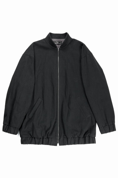 kujaku oversized zip-up blouson / J-811 (black)