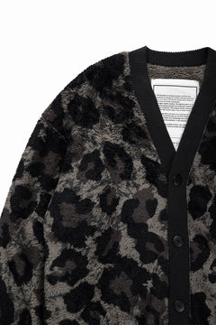 画像をギャラリービューアに読み込む, beauty : beast LARGE LEOPARD FLEECE CARDIGAN (DARK LEOPARD)