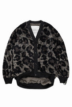画像をギャラリービューアに読み込む, beauty : beast LARGE LEOPARD FLEECE CARDIGAN (DARK LEOPARD)