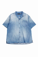 Load image into Gallery viewer, FULLCOUNT 4100HW-2 Denim Open Collar S/S Shirt (Indigo Blue)