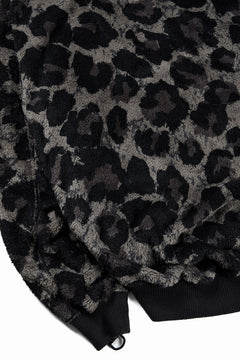 画像をギャラリービューアに読み込む, beauty : beast LARGE LEOPARD FLEECE CARDIGAN (DARK LEOPARD)