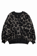 画像をギャラリービューアに読み込む, beauty : beast LARGE LEOPARD FLEECE PULLOVER (DARK LEOPARD)