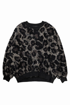画像をギャラリービューアに読み込む, beauty : beast LARGE LEOPARD FLEECE PULLOVER (DARK LEOPARD)