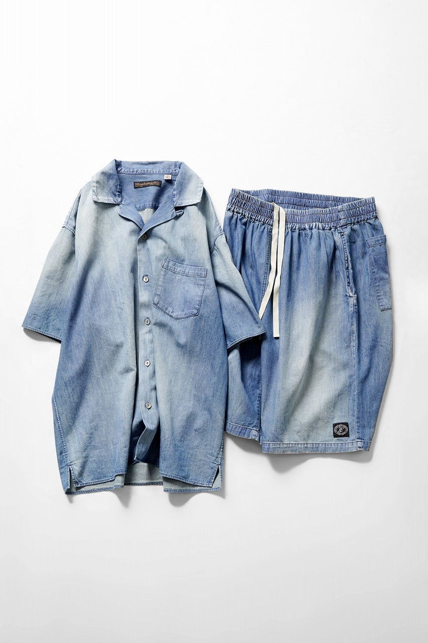 Load image into Gallery viewer, FULLCOUNT 1143HW-2 Denim Resort Shorts (Indigo Blue)
