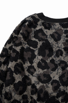 画像をギャラリービューアに読み込む, beauty : beast LARGE LEOPARD FLEECE PULLOVER (DARK LEOPARD)