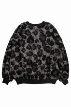 画像をギャラリービューアに読み込む, beauty : beast LARGE LEOPARD FLEECE PULLOVER (DARK LEOPARD)