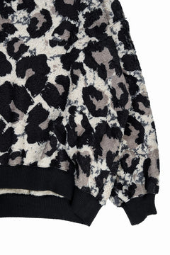 画像をギャラリービューアに読み込む, beauty : beast LARGE LEOPARD FLEECE PULLOVER (LIGHT LEOPARD)