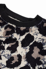 画像をギャラリービューアに読み込む, beauty : beast LARGE LEOPARD FLEECE PULLOVER (LIGHT LEOPARD)