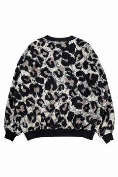 画像をギャラリービューアに読み込む, beauty : beast LARGE LEOPARD FLEECE PULLOVER (LIGHT LEOPARD)