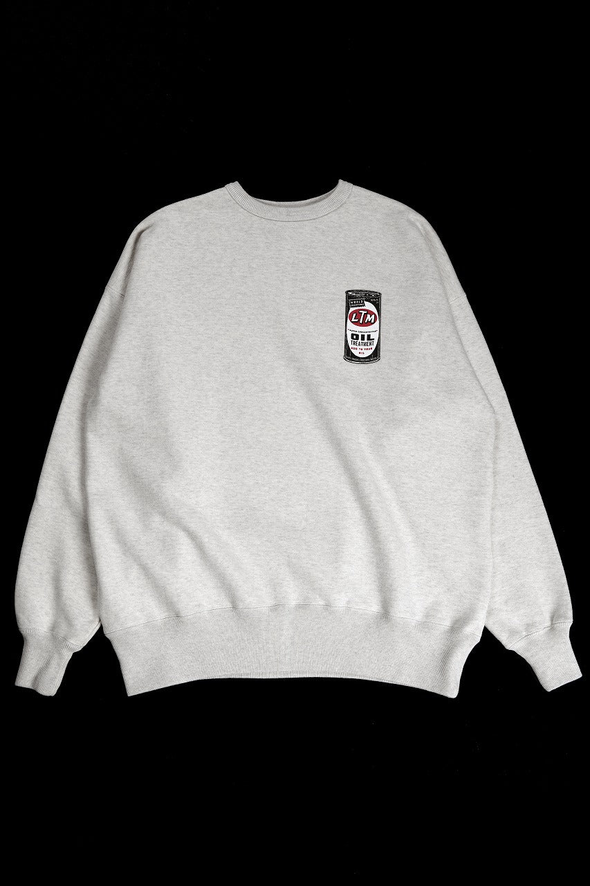 LASTMAN PRINTED CREW NECK -OIL- (OATMEAL) – LOOM OSAKA