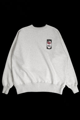 LASTMAN PRINTED CREW NECK -OIL- (OATMEAL)