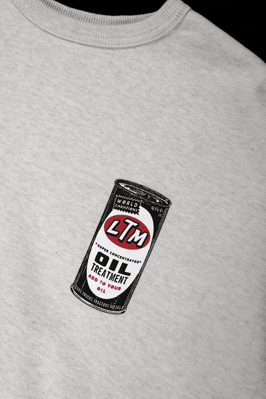 画像をギャラリービューアに読み込む, LASTMAN PRINTED CREW NECK -OIL- (OATMEAL)